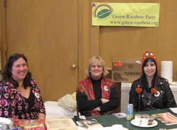 Earth Day event food table